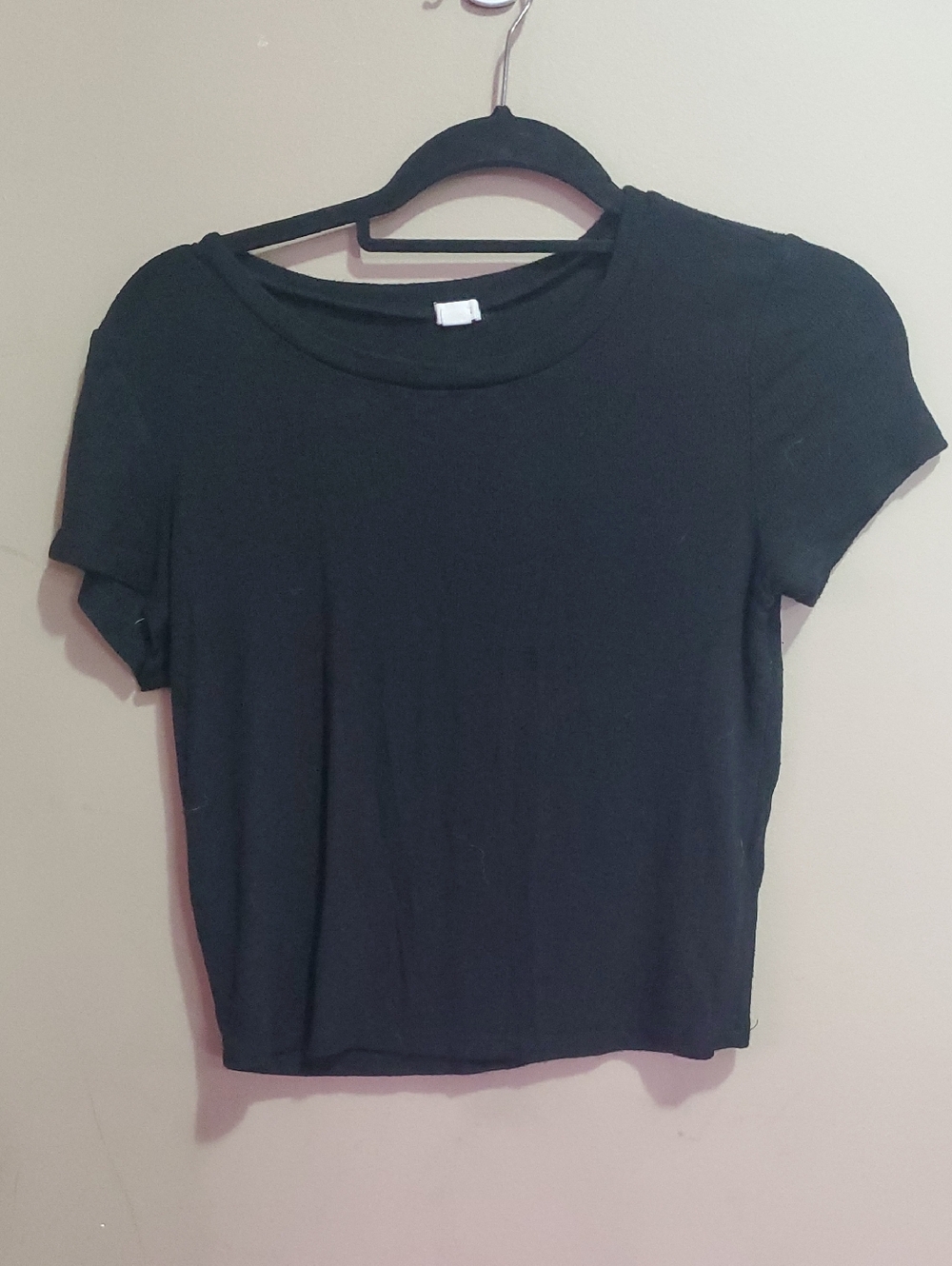 Garage Black Short Sleeve Crewneck Tee Size Large